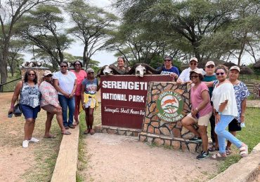 Happy clients @ Serengeti National Park